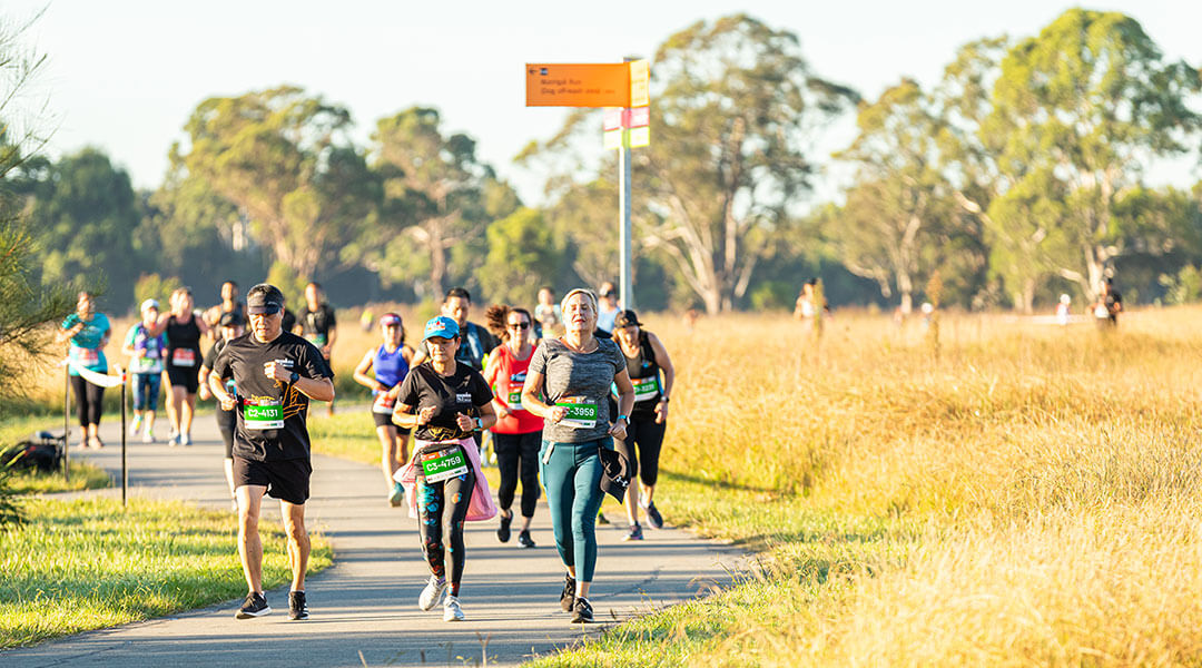 Running race thru park