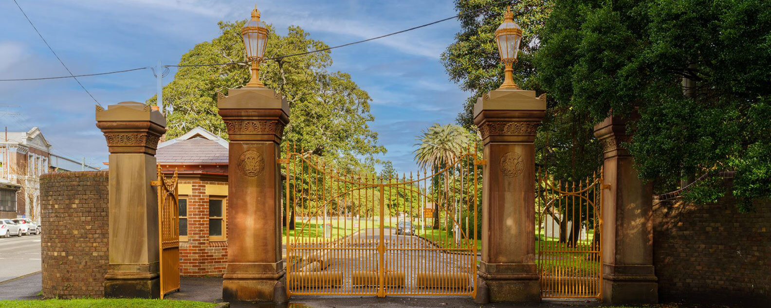 Heritage gates to Callan Park