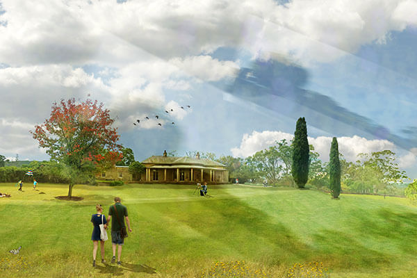 Artist impression of landscape upgrade to Fernhill Estate