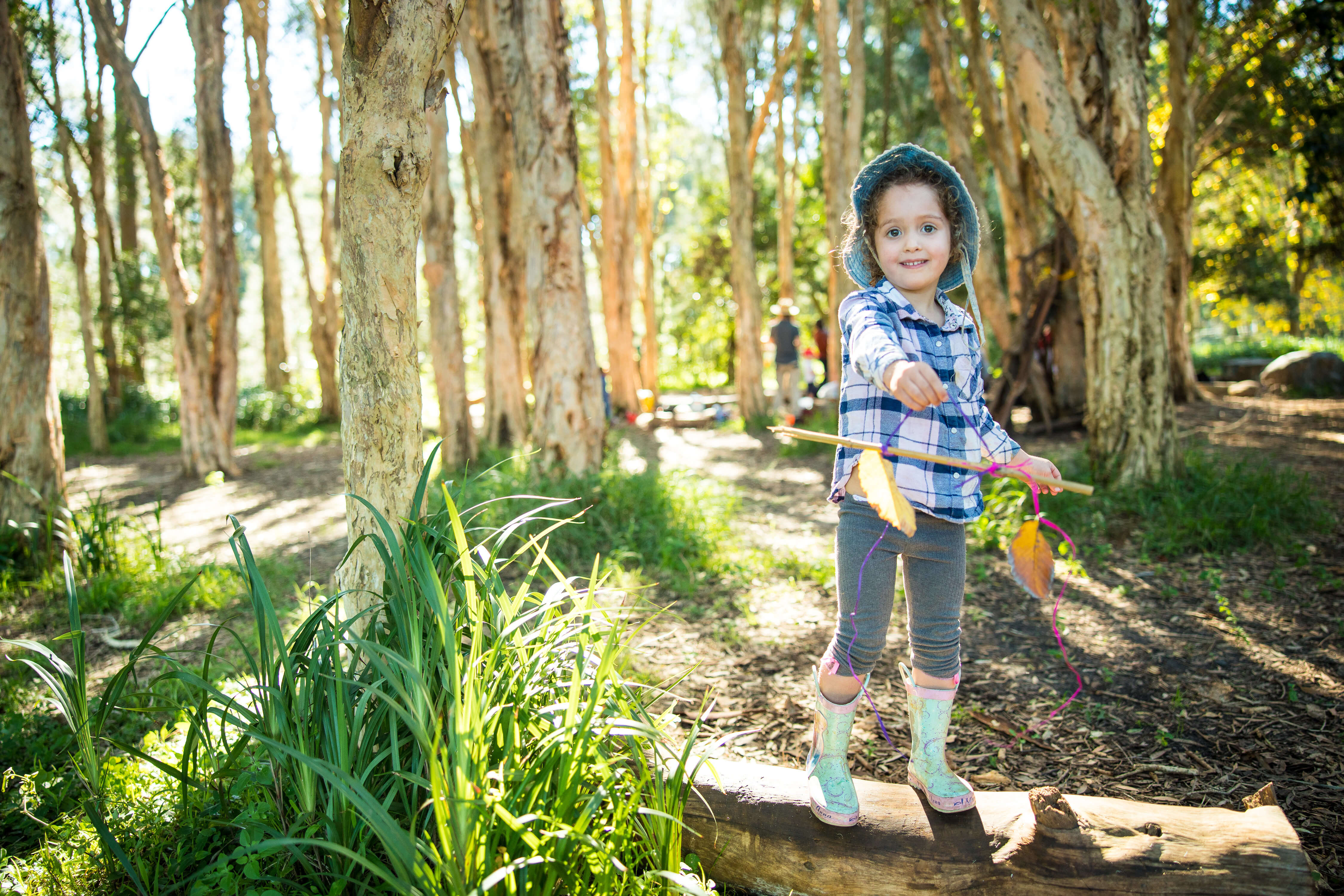 Child playing in the park.