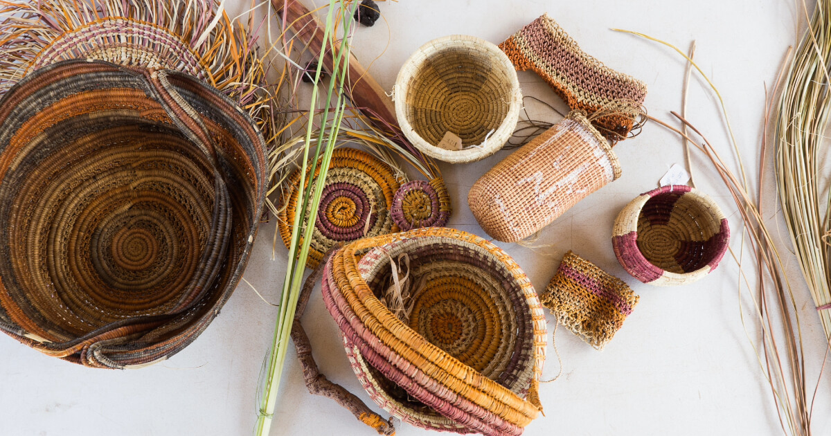 Weaving baskets