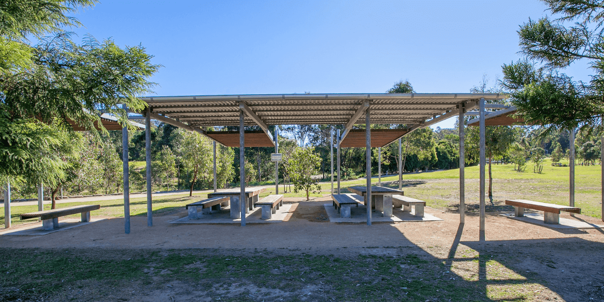 Cuckoo picnic shelter at Western Sydney Parklands