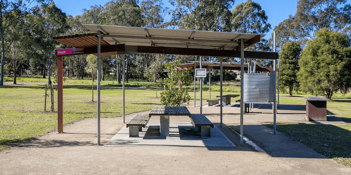 Finch picnic shelter at Western Sydney Parklands