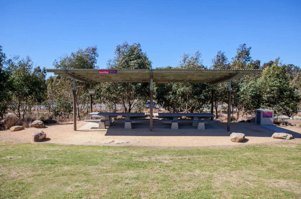 Grevillea picnic shelter at Western Sydney Parklands