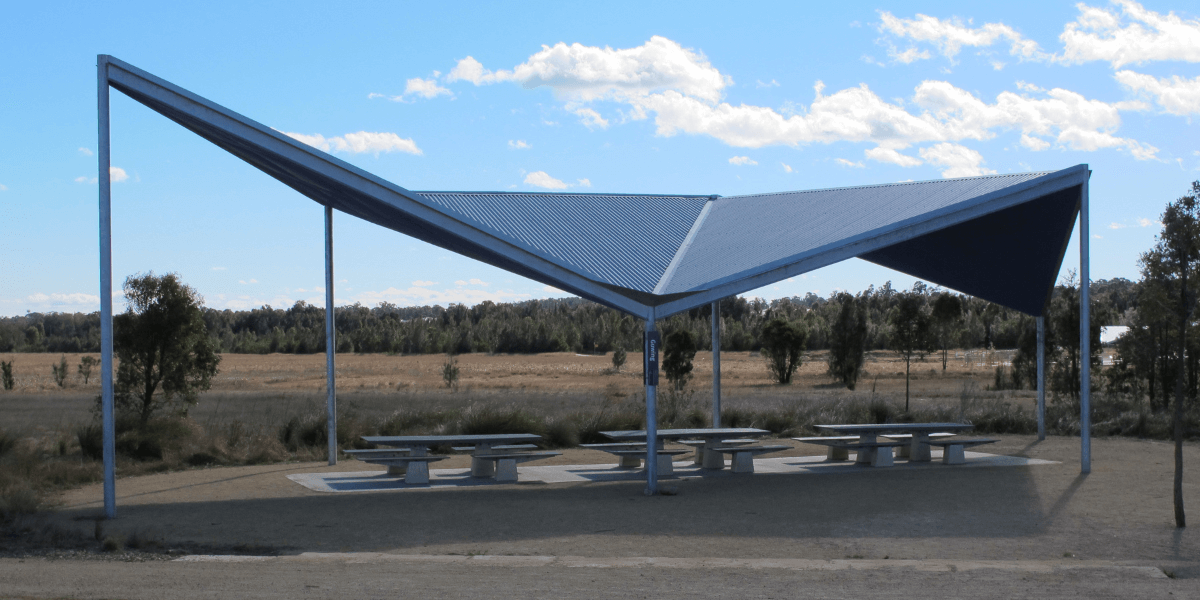 Gurwing picnic shelter at Western Sydney Parklands