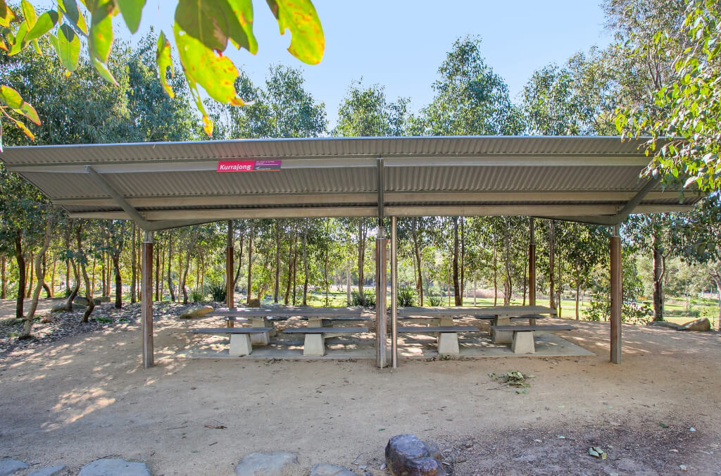 Kurrajong picnic shelter at Western Sydney Parklands