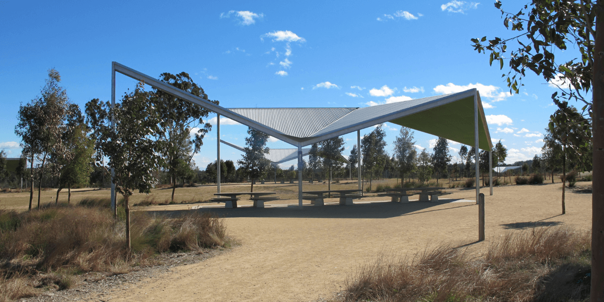 Warami picnic shelter at Western Sydney Parklands