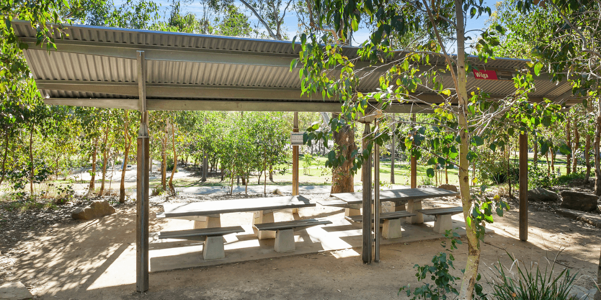 Wilga picnic shelter at Western Sydney Parklands
